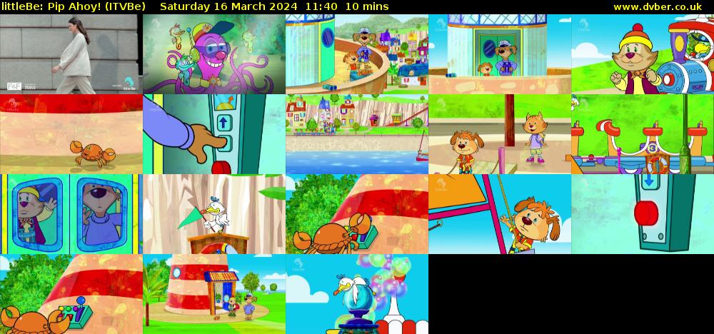 littleBe: Pip Ahoy! (ITVBe) Saturday 16 March 2024 11:40 - 11:50