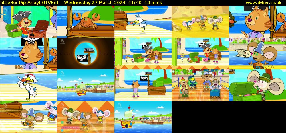 littleBe: Pip Ahoy! (ITVBe) Wednesday 27 March 2024 11:40 - 11:50