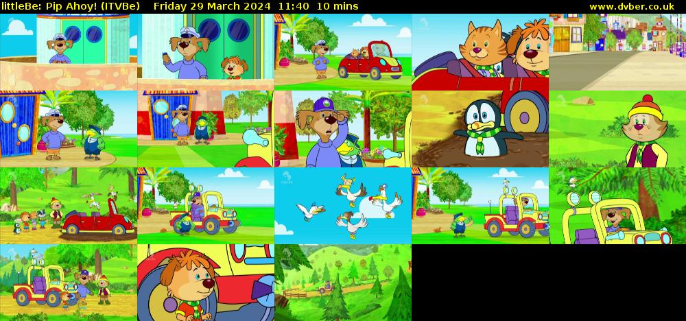 littleBe: Pip Ahoy! (ITVBe) Friday 29 March 2024 11:40 - 11:50