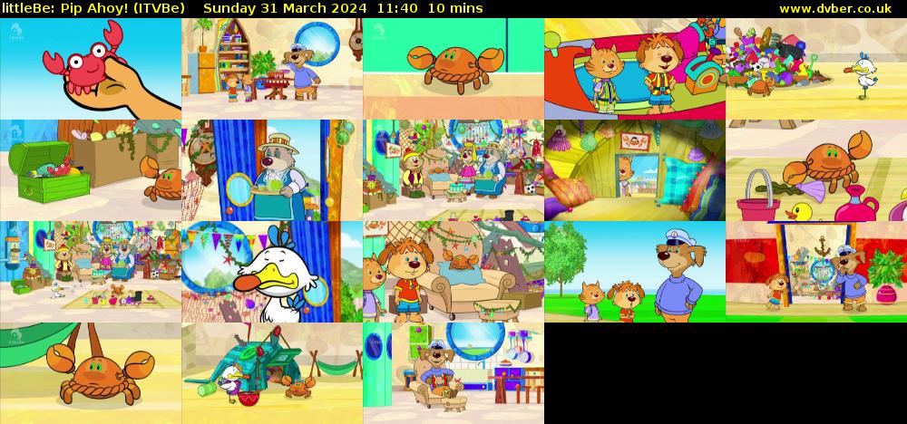 littleBe: Pip Ahoy! (ITVBe) Sunday 31 March 2024 11:40 - 11:50