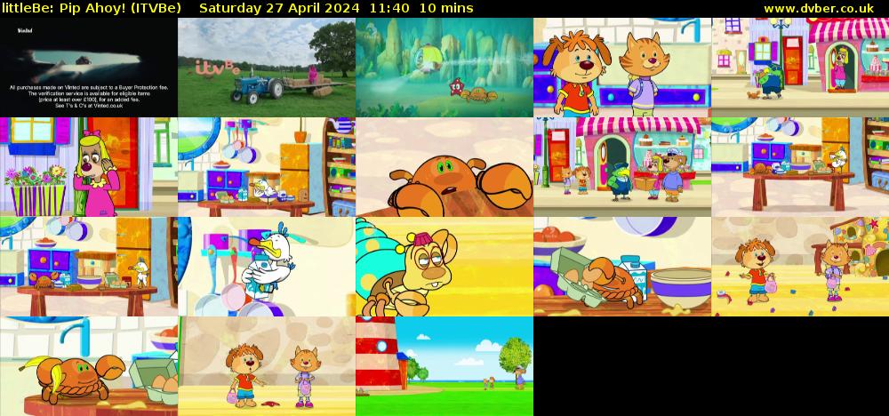 littleBe: Pip Ahoy! (ITVBe) Saturday 27 April 2024 11:40 - 11:50