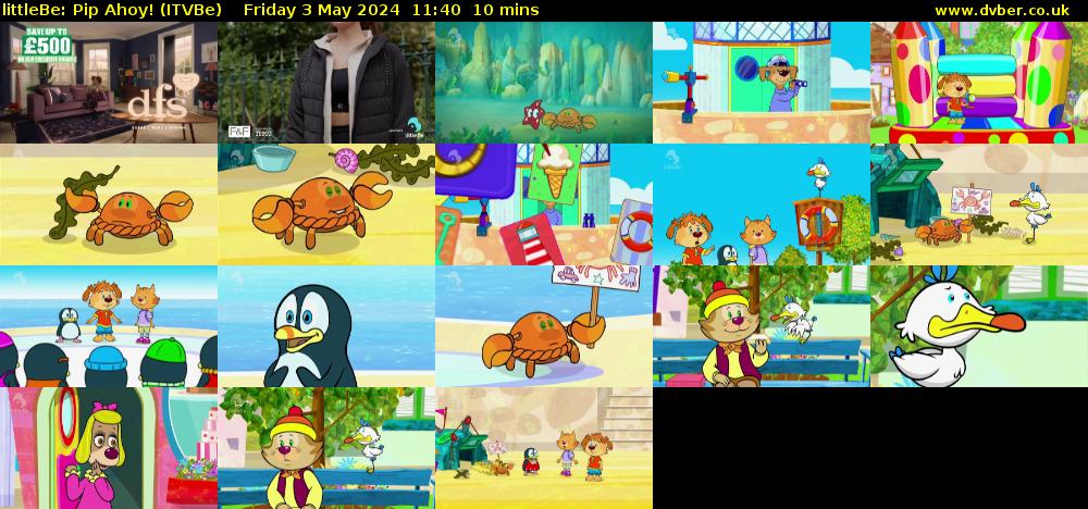 littleBe: Pip Ahoy! (ITVBe) Friday 3 May 2024 11:40 - 11:50
