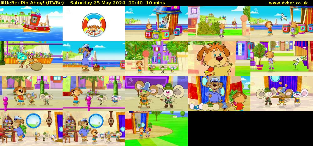 littleBe: Pip Ahoy! (ITVBe) Saturday 25 May 2024 09:40 - 09:50