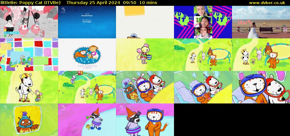 littleBe: Poppy Cat (ITVBe) Thursday 25 April 2024 09:50 - 10:00
