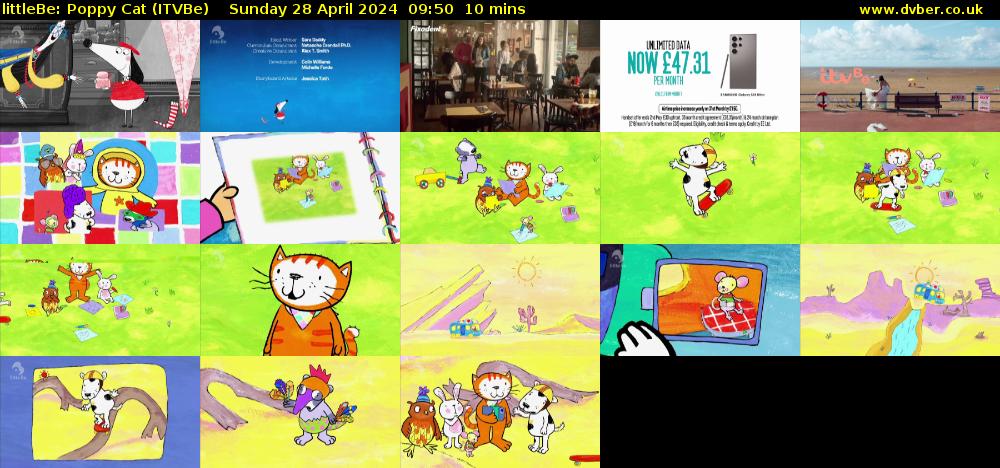 littleBe: Poppy Cat (ITVBe) Sunday 28 April 2024 09:50 - 10:00