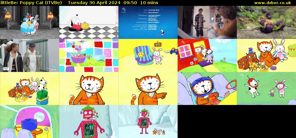 littleBe: Poppy Cat (ITVBe) Tuesday 30 April 2024 09:50 - 10:00