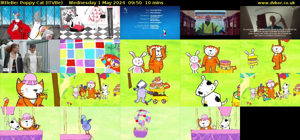 littleBe: Poppy Cat (ITVBe) Wednesday 1 May 2024 09:50 - 10:00