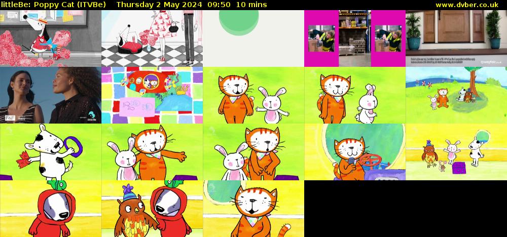 littleBe: Poppy Cat (ITVBe) Thursday 2 May 2024 09:50 - 10:00