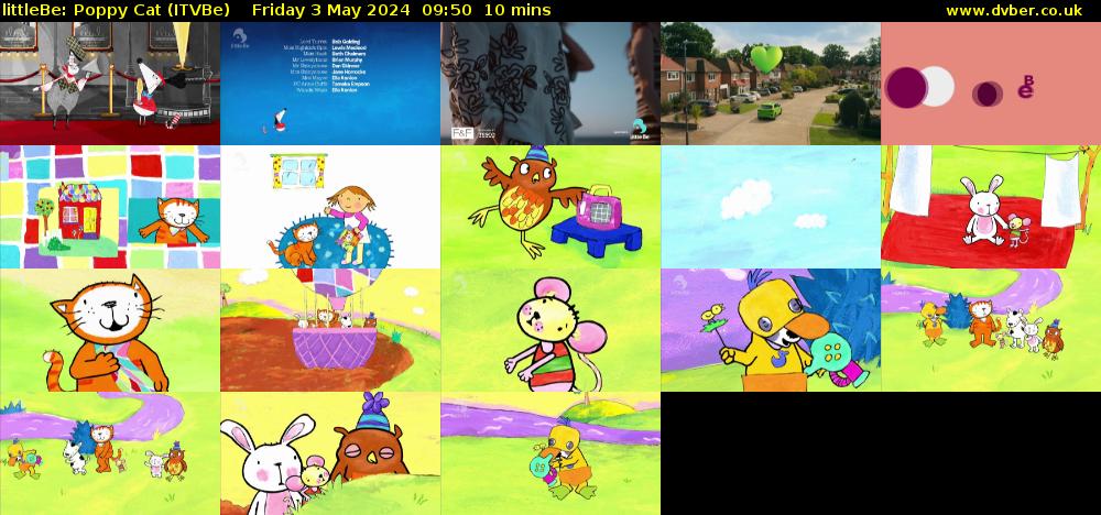 littleBe: Poppy Cat (ITVBe) Friday 3 May 2024 09:50 - 10:00