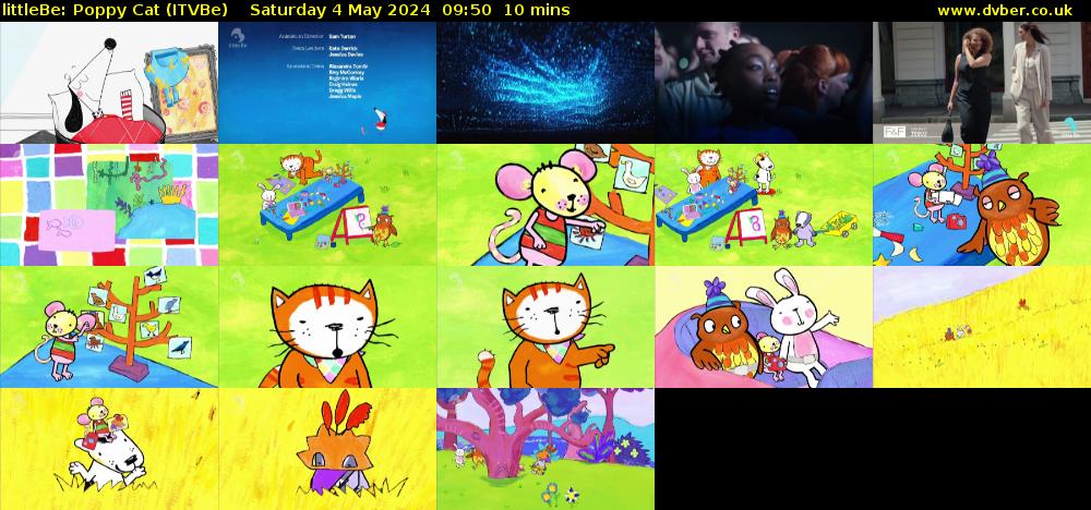 littleBe: Poppy Cat (ITVBe) Saturday 4 May 2024 09:50 - 10:00