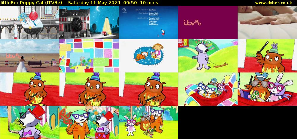 littleBe: Poppy Cat (ITVBe) Saturday 11 May 2024 09:50 - 10:00