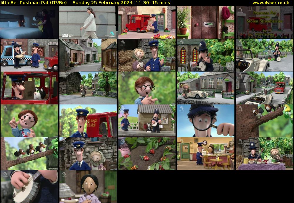 littleBe: Postman Pat (ITVBe) Sunday 25 February 2024 11:30 - 11:45
