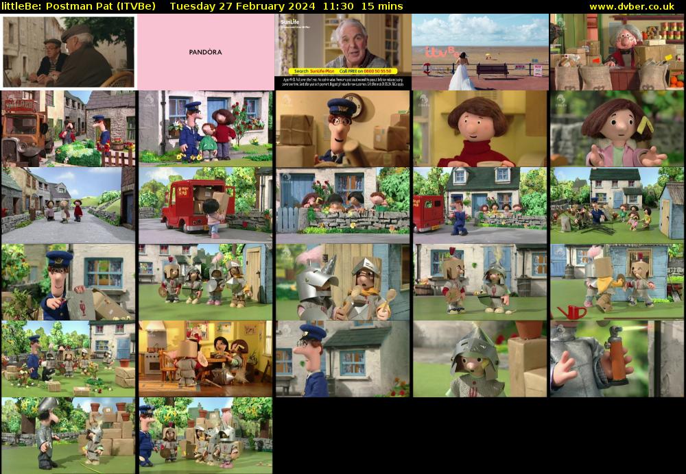 littleBe: Postman Pat (ITVBe) Tuesday 27 February 2024 11:30 - 11:45