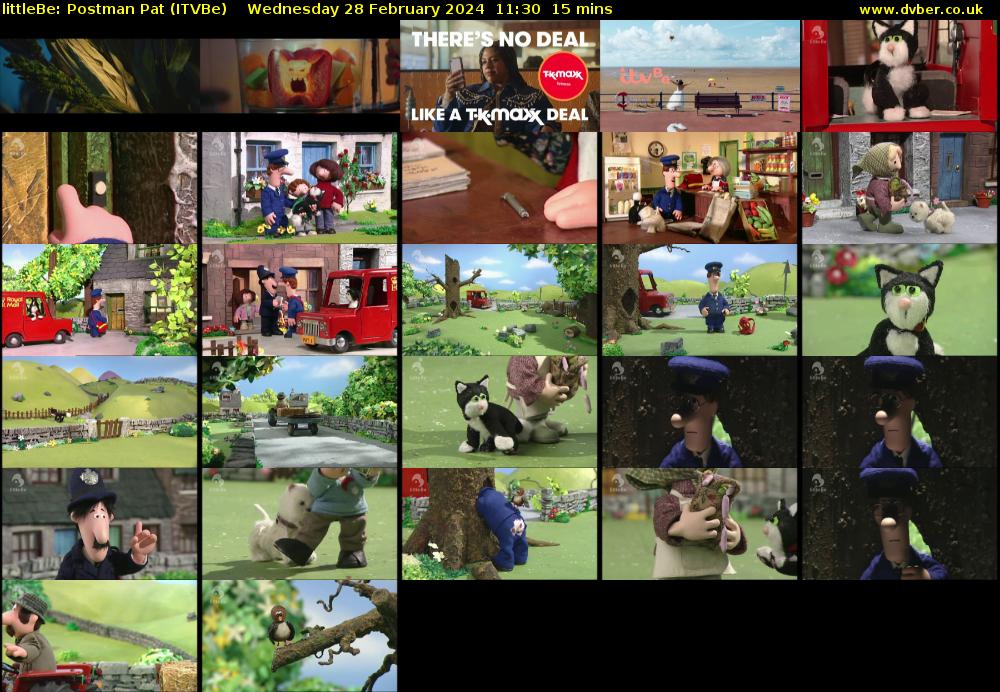 littleBe: Postman Pat (ITVBe) Wednesday 28 February 2024 11:30 - 11:45