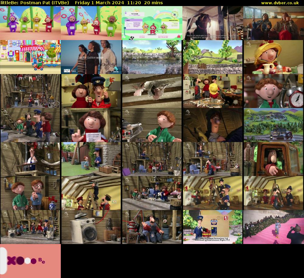 littleBe: Postman Pat (ITVBe) Friday 1 March 2024 11:20 - 11:40