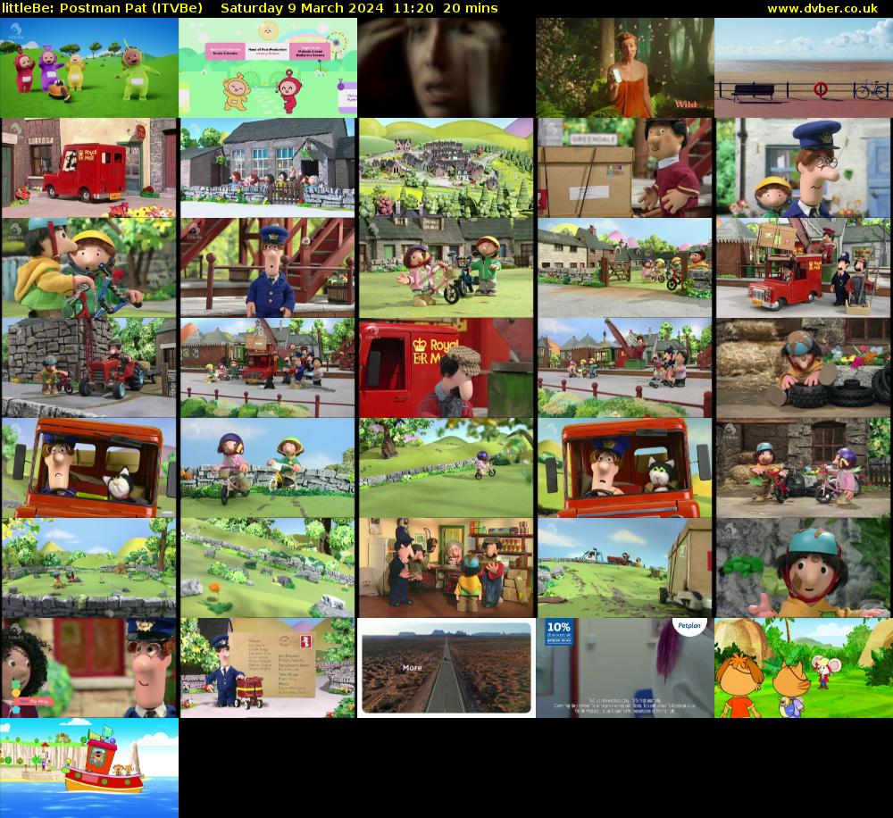 littleBe: Postman Pat (ITVBe) Saturday 9 March 2024 11:20 - 11:40