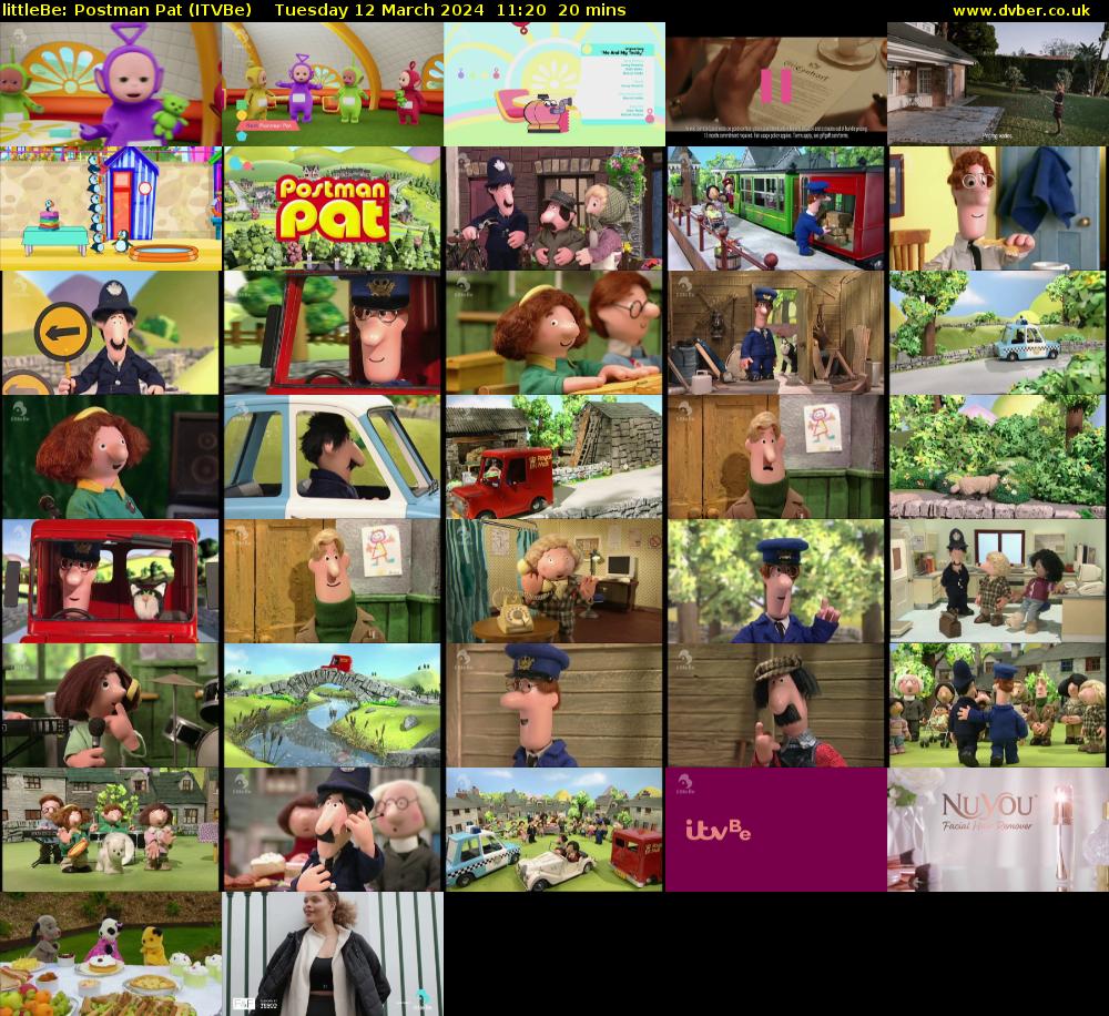 littleBe: Postman Pat (ITVBe) Tuesday 12 March 2024 11:20 - 11:40