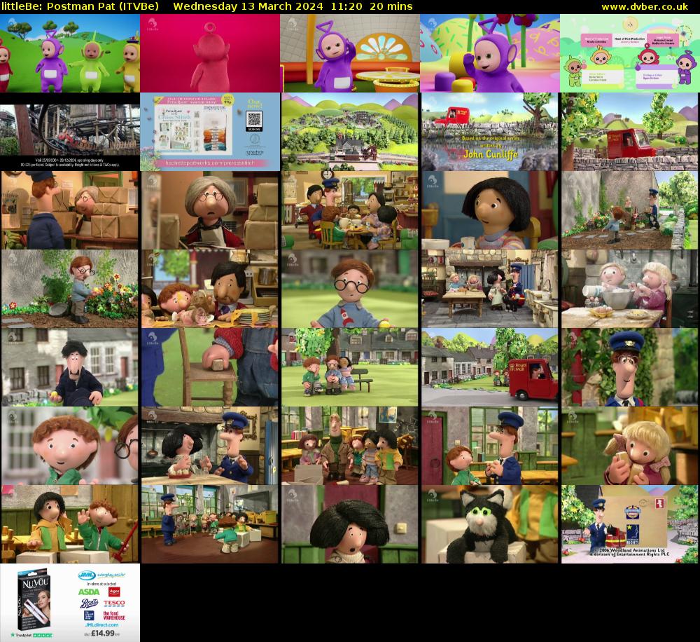 littleBe: Postman Pat (ITVBe) Wednesday 13 March 2024 11:20 - 11:40