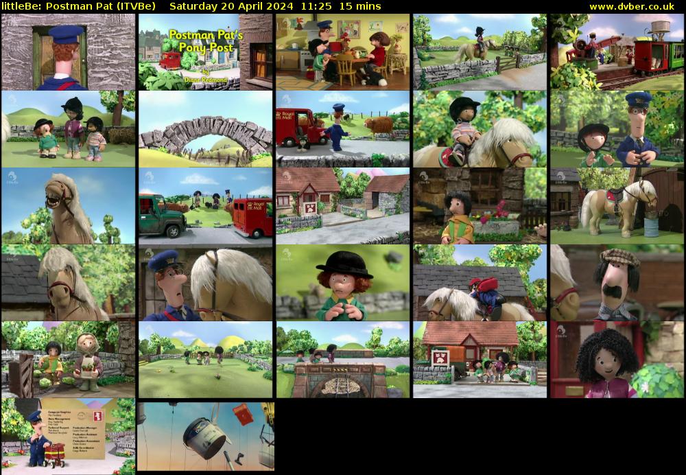 littleBe: Postman Pat (ITVBe) Saturday 20 April 2024 11:25 - 11:40
