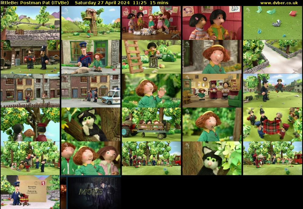 littleBe: Postman Pat (ITVBe) Saturday 27 April 2024 11:25 - 11:40
