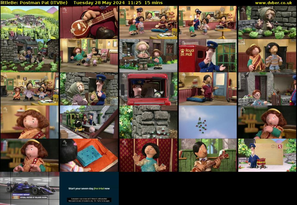 littleBe: Postman Pat (ITVBe) Tuesday 28 May 2024 11:25 - 11:40