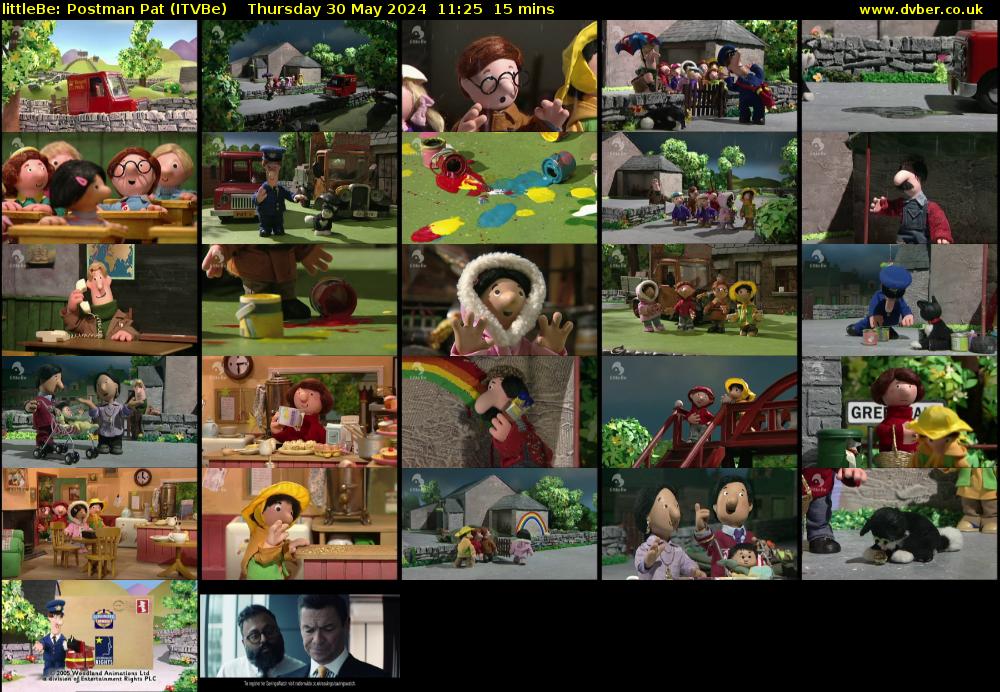 littleBe: Postman Pat (ITVBe) Thursday 30 May 2024 11:25 - 11:40