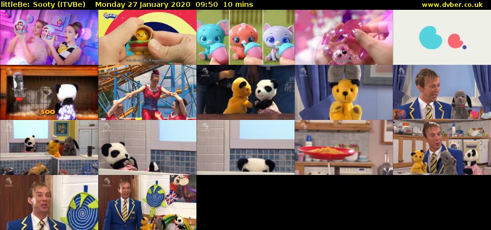 littleBe: Sooty (ITVBe) Monday 27 January 2020 09:50 - 10:00