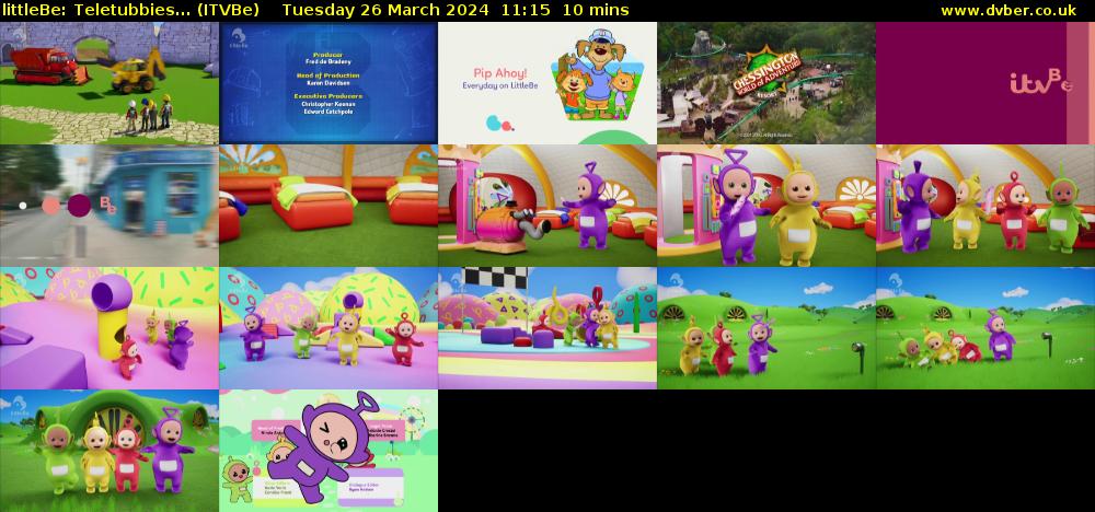 littleBe: Teletubbies... (ITVBe) Tuesday 26 March 2024 11:15 - 11:25