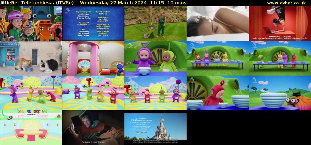 littleBe: Teletubbies... (ITVBe) Wednesday 27 March 2024 11:15 - 11:25