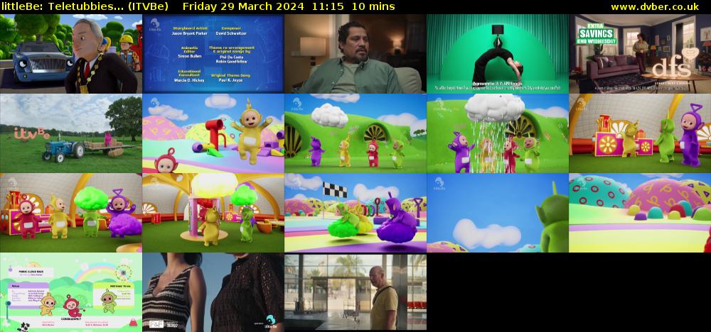 littleBe: Teletubbies... (ITVBe) Friday 29 March 2024 11:15 - 11:25
