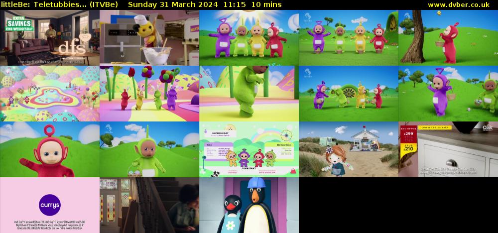 littleBe: Teletubbies... (ITVBe) Sunday 31 March 2024 11:15 - 11:25