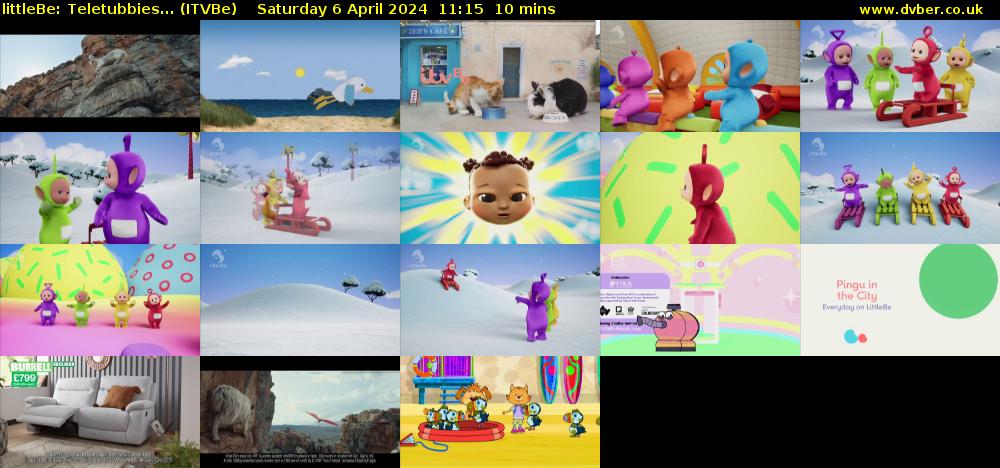 littleBe: Teletubbies... (ITVBe) Saturday 6 April 2024 11:15 - 11:25