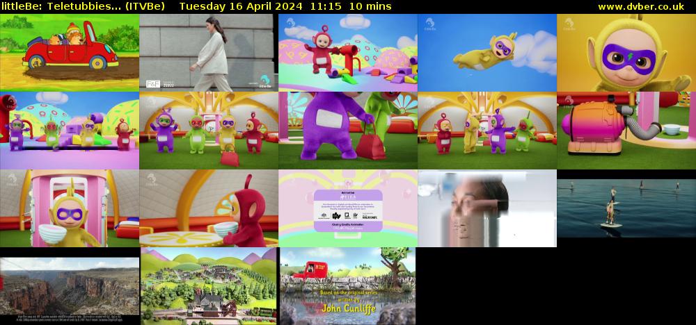 littleBe: Teletubbies... (ITVBe) Tuesday 16 April 2024 11:15 - 11:25