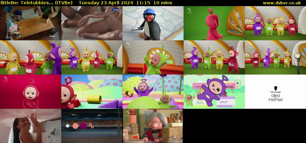 littleBe: Teletubbies... (ITVBe) Tuesday 23 April 2024 11:15 - 11:25
