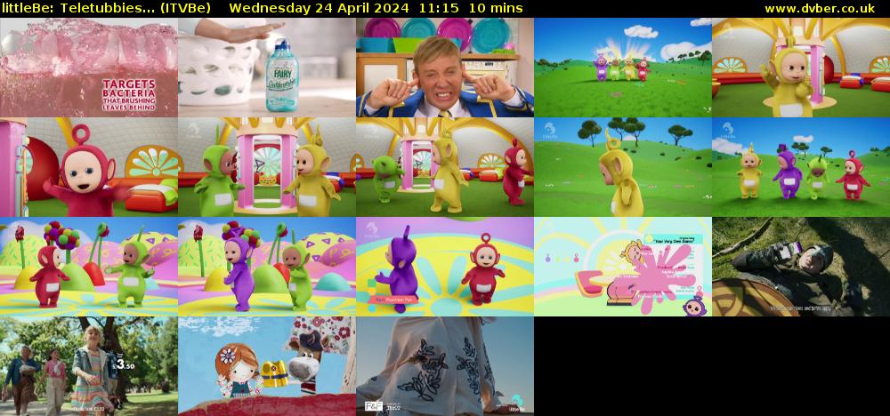 littleBe: Teletubbies... (ITVBe) Wednesday 24 April 2024 11:15 - 11:25