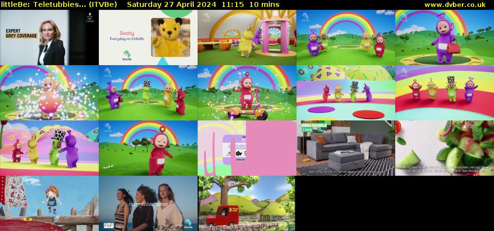 littleBe: Teletubbies... (ITVBe) Saturday 27 April 2024 11:15 - 11:25
