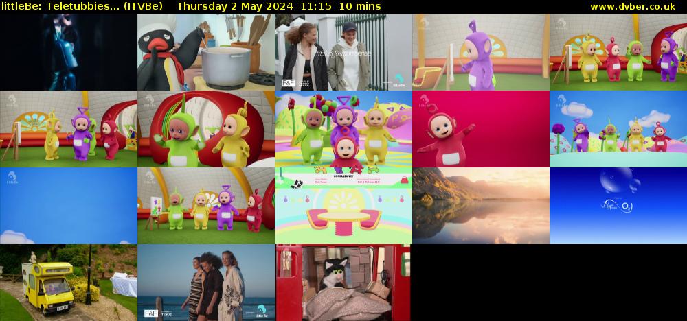 littleBe: Teletubbies... (ITVBe) Thursday 2 May 2024 11:15 - 11:25