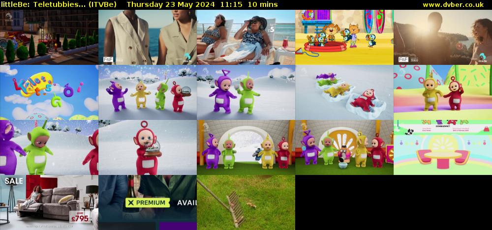 littleBe: Teletubbies... (ITVBe) Thursday 23 May 2024 11:15 - 11:25