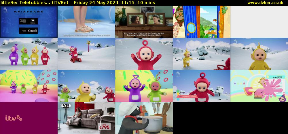 littleBe: Teletubbies... (ITVBe) Friday 24 May 2024 11:15 - 11:25
