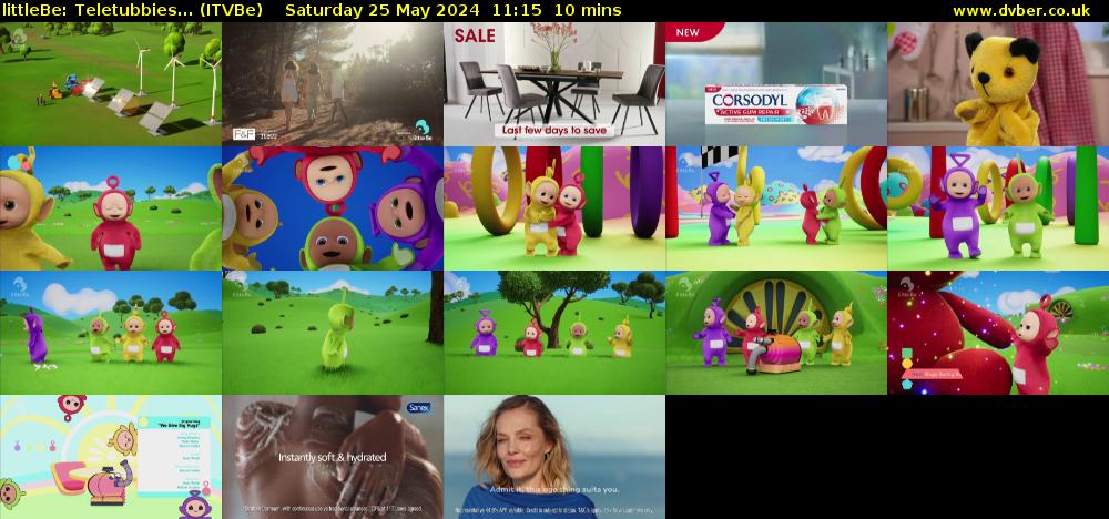 littleBe: Teletubbies... (ITVBe) Saturday 25 May 2024 11:15 - 11:25