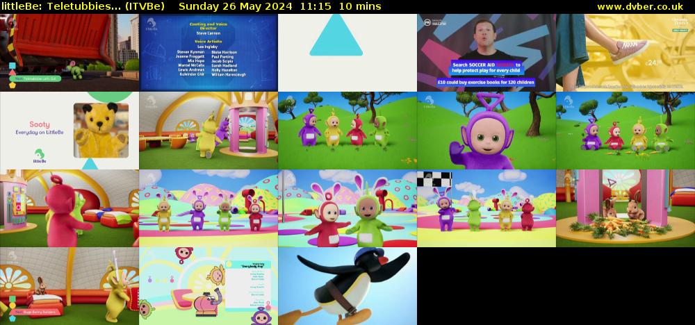 littleBe: Teletubbies... (ITVBe) Sunday 26 May 2024 11:15 - 11:25