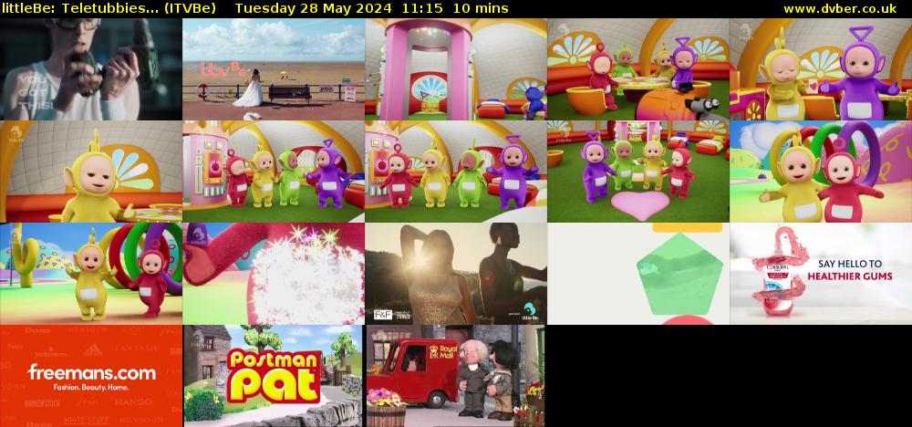 littleBe: Teletubbies... (ITVBe) Tuesday 28 May 2024 11:15 - 11:25