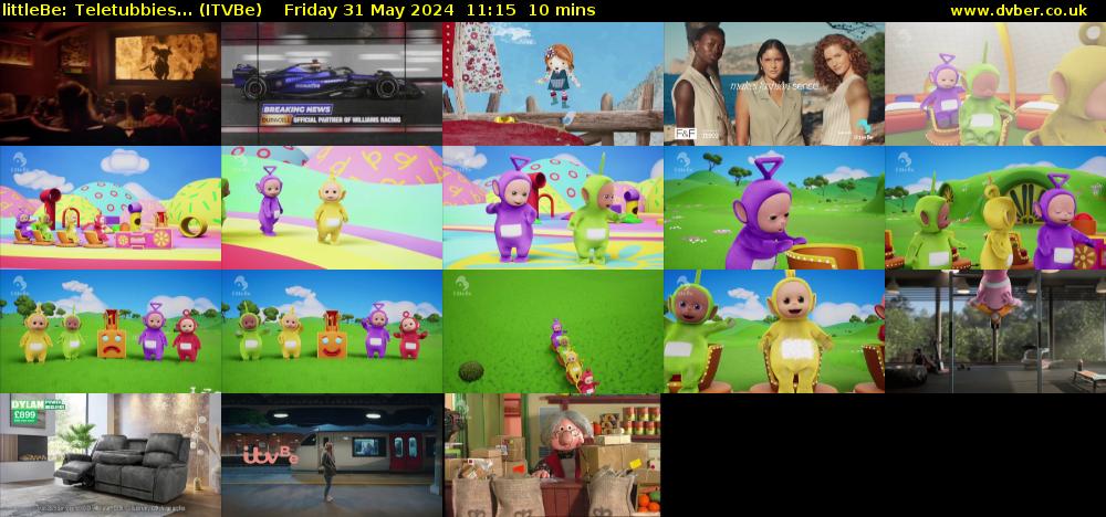 littleBe: Teletubbies... (ITVBe) Friday 31 May 2024 11:15 - 11:25