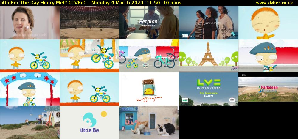 littleBe: The Day Henry Met? (ITVBe) Monday 4 March 2024 11:50 - 12:00