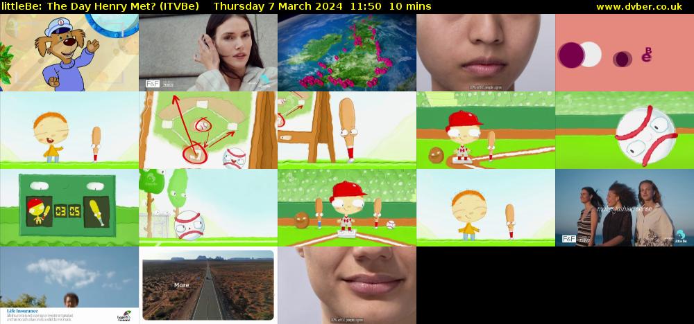 littleBe: The Day Henry Met? (ITVBe) Thursday 7 March 2024 11:50 - 12:00
