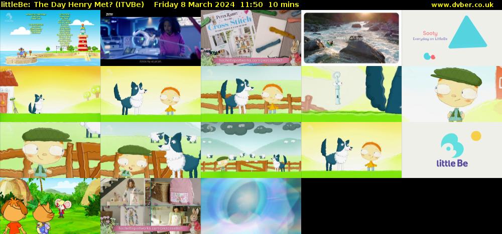 littleBe: The Day Henry Met? (ITVBe) Friday 8 March 2024 11:50 - 12:00