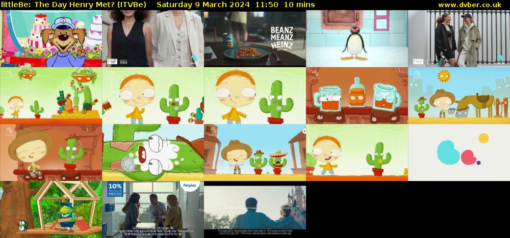 littleBe: The Day Henry Met? (ITVBe) Saturday 9 March 2024 11:50 - 12:00
