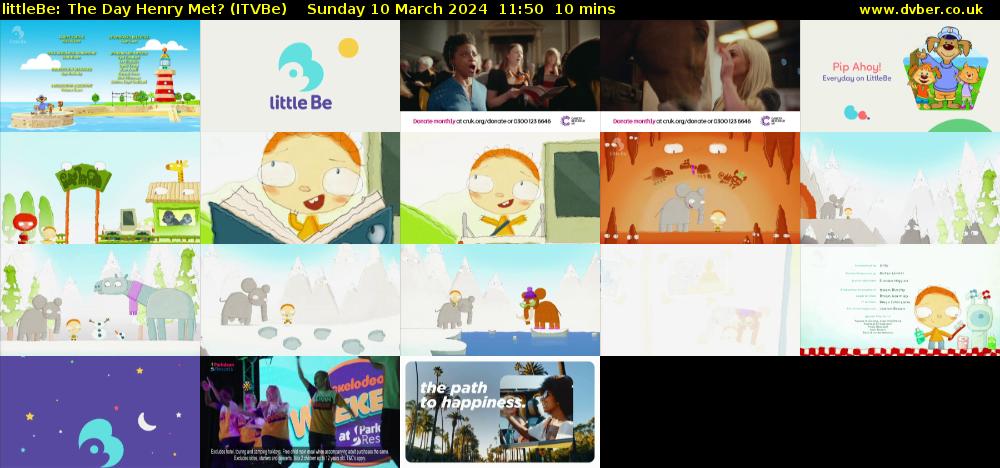 littleBe: The Day Henry Met? (ITVBe) Sunday 10 March 2024 11:50 - 12:00