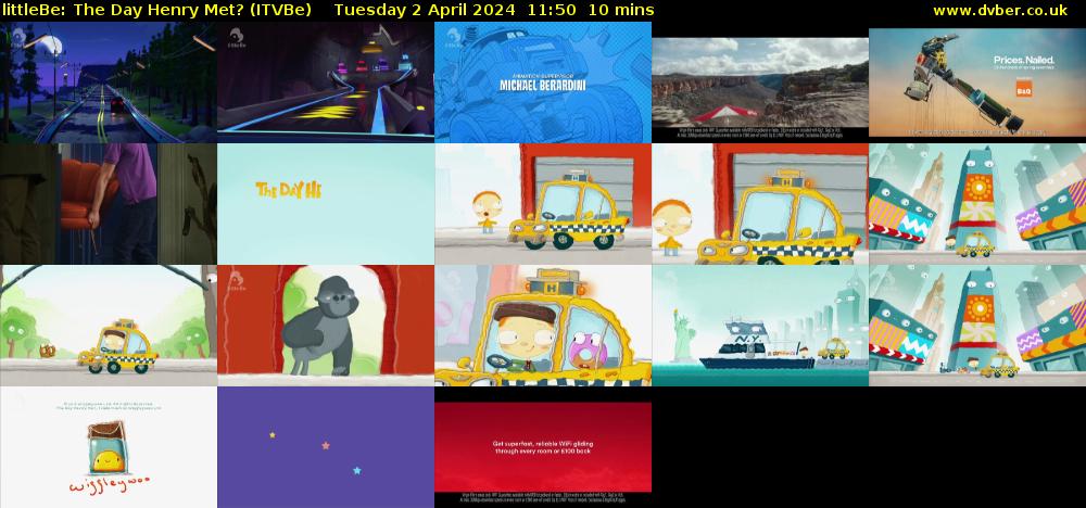 littleBe: The Day Henry Met? (ITVBe) Tuesday 2 April 2024 11:50 - 12:00