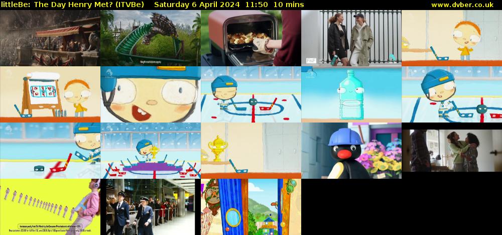 littleBe: The Day Henry Met? (ITVBe) Saturday 6 April 2024 11:50 - 12:00